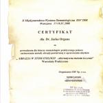 Warsztaty Praktyczne - certyfikat